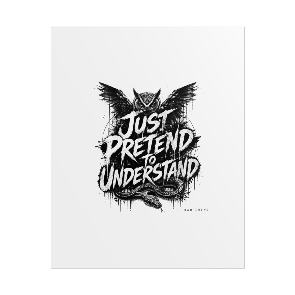 Bad Omens "Just Pretend to Understand" Poster - Official Posters & Wall Art merchandise