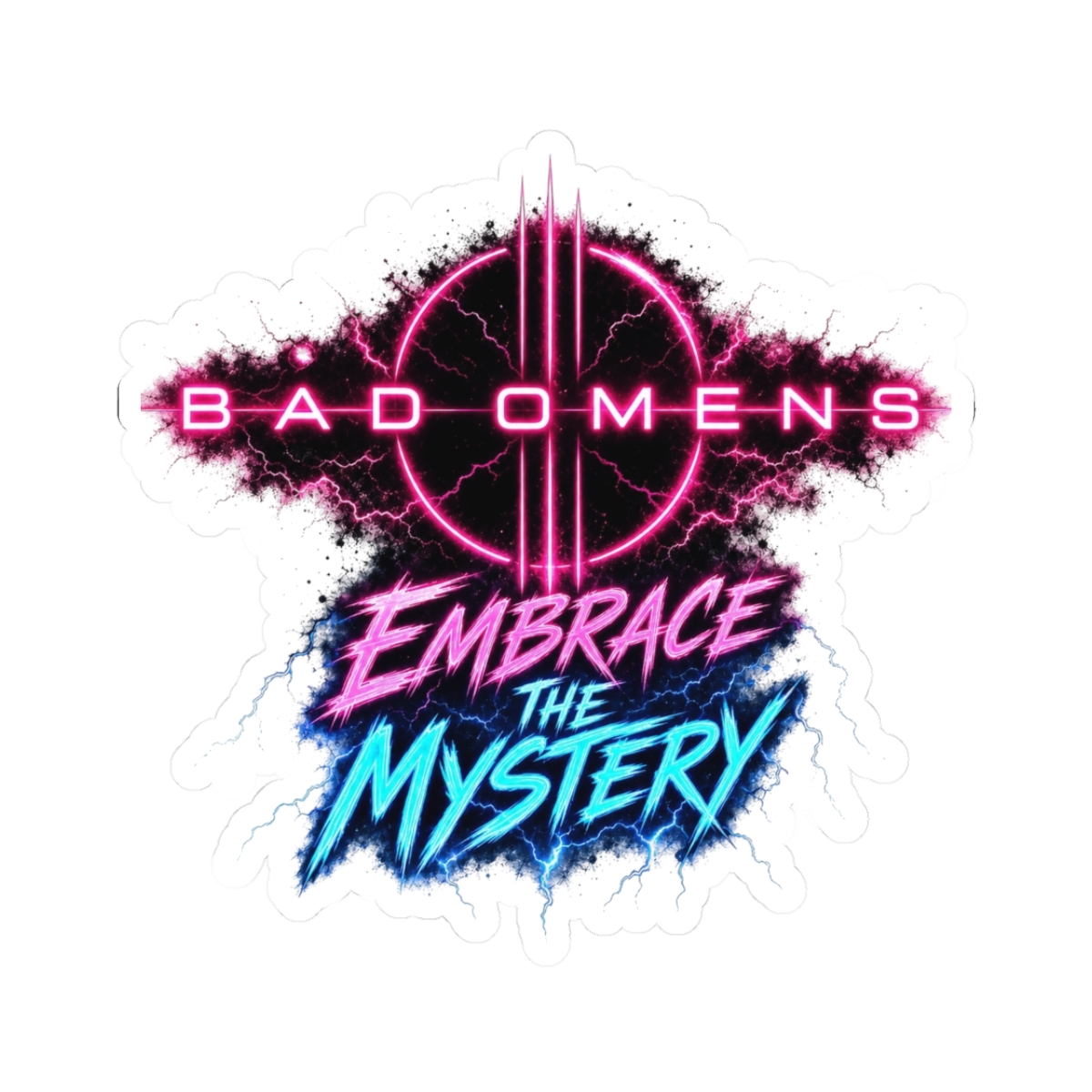 Bad Omens "Embrace the Mystery" Sticker - alternate angle 1, merchandise